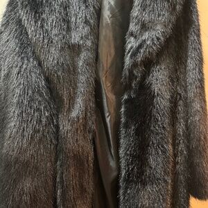 Unisex Faux full length fur coat